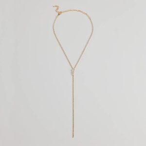 Upscale Moments Cubic Zirconia Accent Choker Necklace