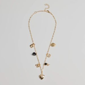 Charming Cutie Heart and Lock Charm Necklace