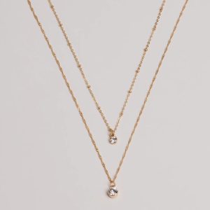 Timelessly Stylish Rhinestone Layered Necklace