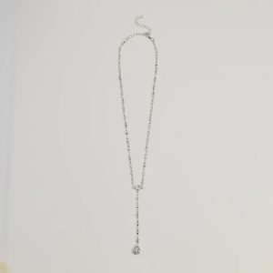 Chic Sparkle Rhinestone Lariat Necklace