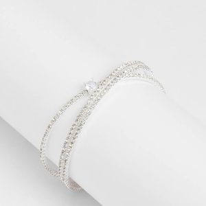 Luxe Invitation Rhinestone Criss Cross Bracelet