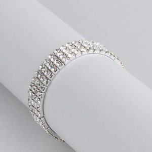 Major Glitz Rhinestone Stretch Bracelet