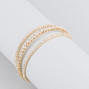 Glimmering Shine Rhinestone Cuff Bracelet