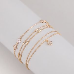Dainty Daze Layered Chain Bracelet Set