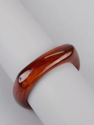 Shape Shift Resin Square Bangle Bracelet