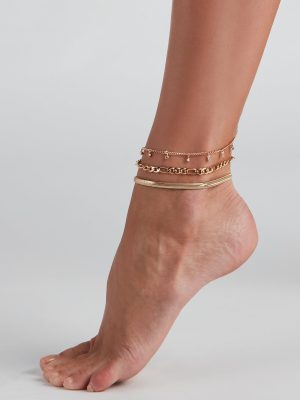 Perfect Trio Three Pack Anklets