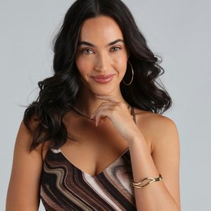 Trendy Find Curved Cuff Bracelet