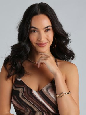 Trendy Find Curved Cuff Bracelet