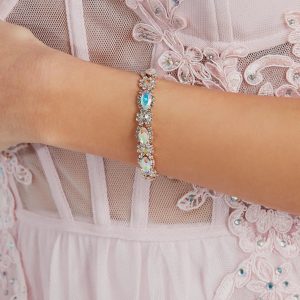 Dreamy Shine Iridescent Gemstone Clasp Bracelet