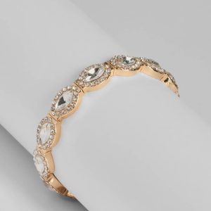 Glittering Element Rhinestone Stretch Bracelet