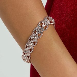 Simply Dazzle Rhinestone Clasp Bracelet