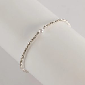 Elevated Posh Faux Pearl Rhinestone Bracelet