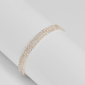 Classic Sparkle Rhinestone Multi-Row Tennis Bracelet