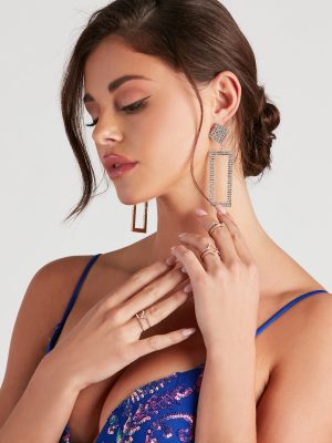 Trendy Shine Three-Pack Ring Set