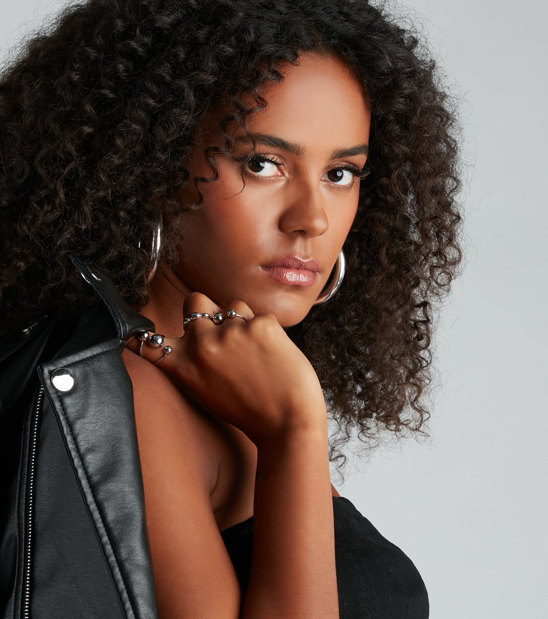 Elevated Charm Beaded Ring Set - Image 2