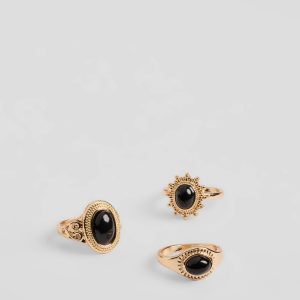 Nail The Look Three-Pack Statement Ring Set