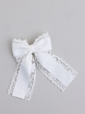 Eternal Sweetness Lace Ribbon Hair Bow Clip