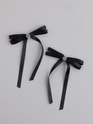 Hint Of Glamour Two Pack Hair Bow Set