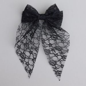 Here For Romance Lace Hair Bow Clip