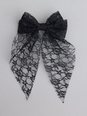Here For Romance Lace Hair Bow Clip