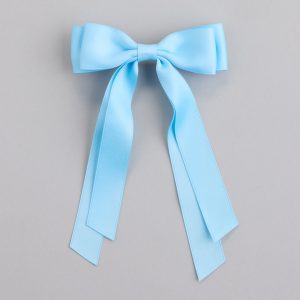 Poised Impression Ribbon Hair Bow Clip
