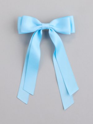 Poised Impression Ribbon Hair Bow Clip