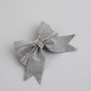 Dearly Glam Rhinestone Bow Hair Clip