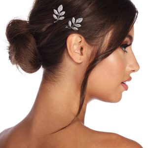 Dainty Metal Leaf Hair Pins