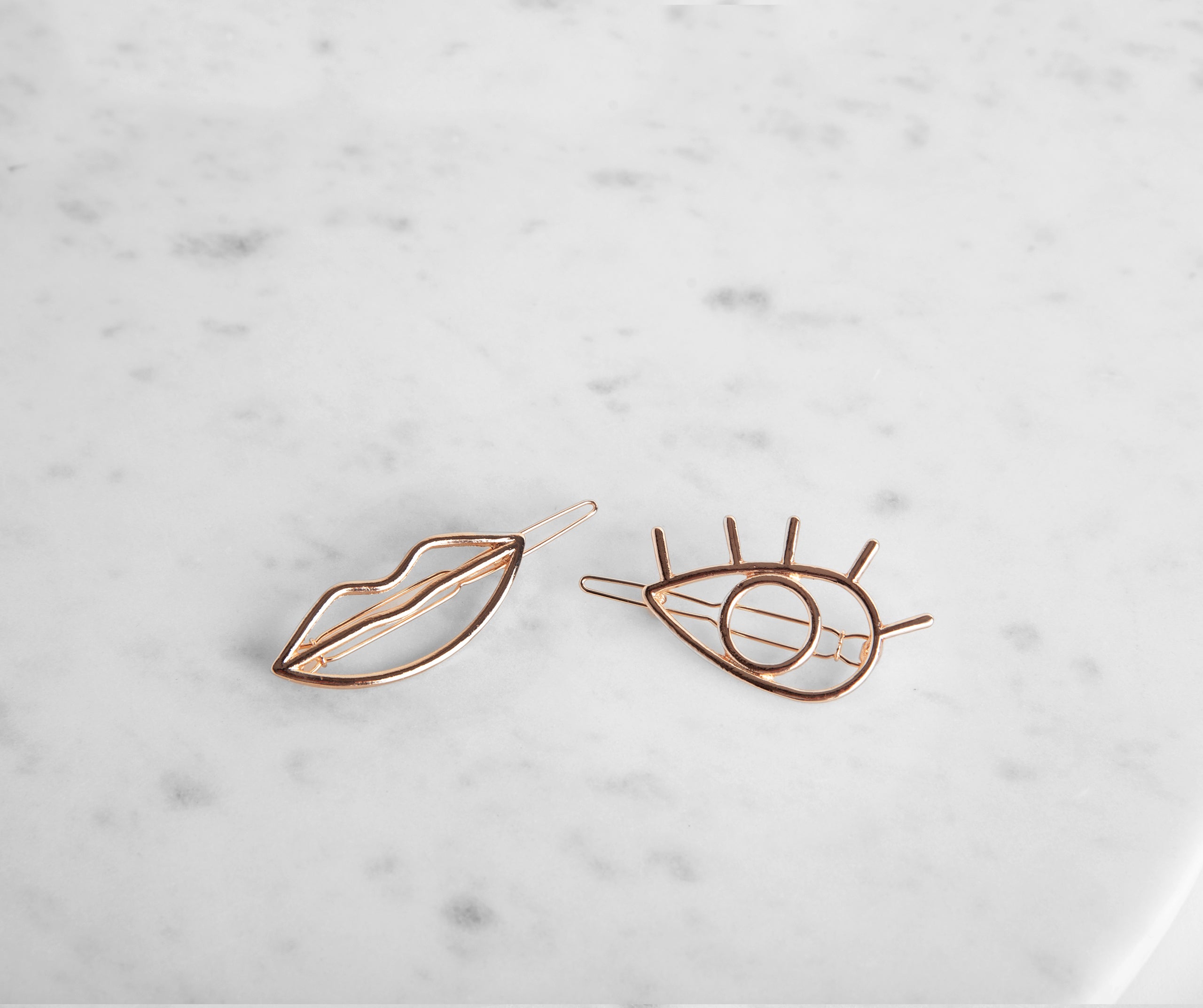 Eye And Lips Hair Clip Set - Image 2