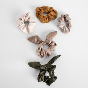 Satin Scrunchie 5 Pack