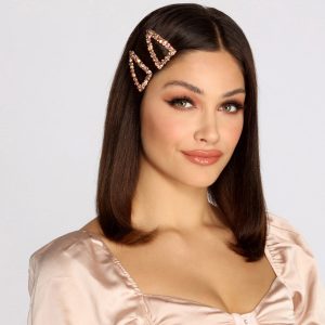 Bend N' Snap Gemstone Hair Clip Set