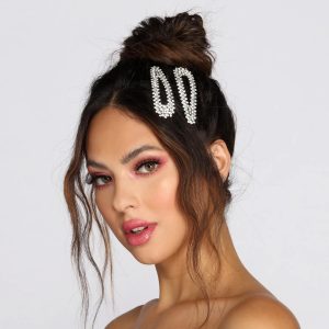 Try Me Rhinestone Hair Clips