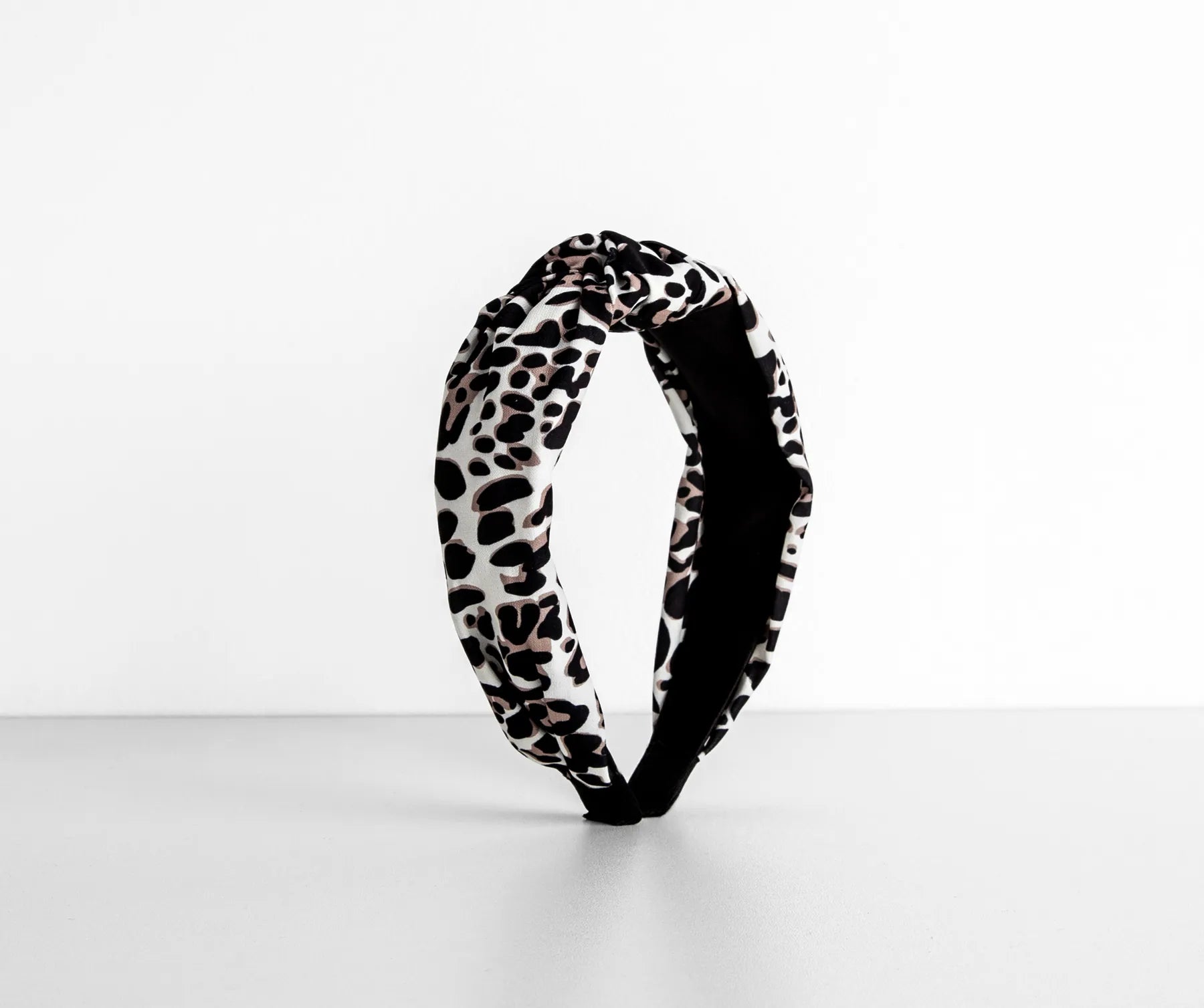 Knotted Leopard Print Headband - Image 2