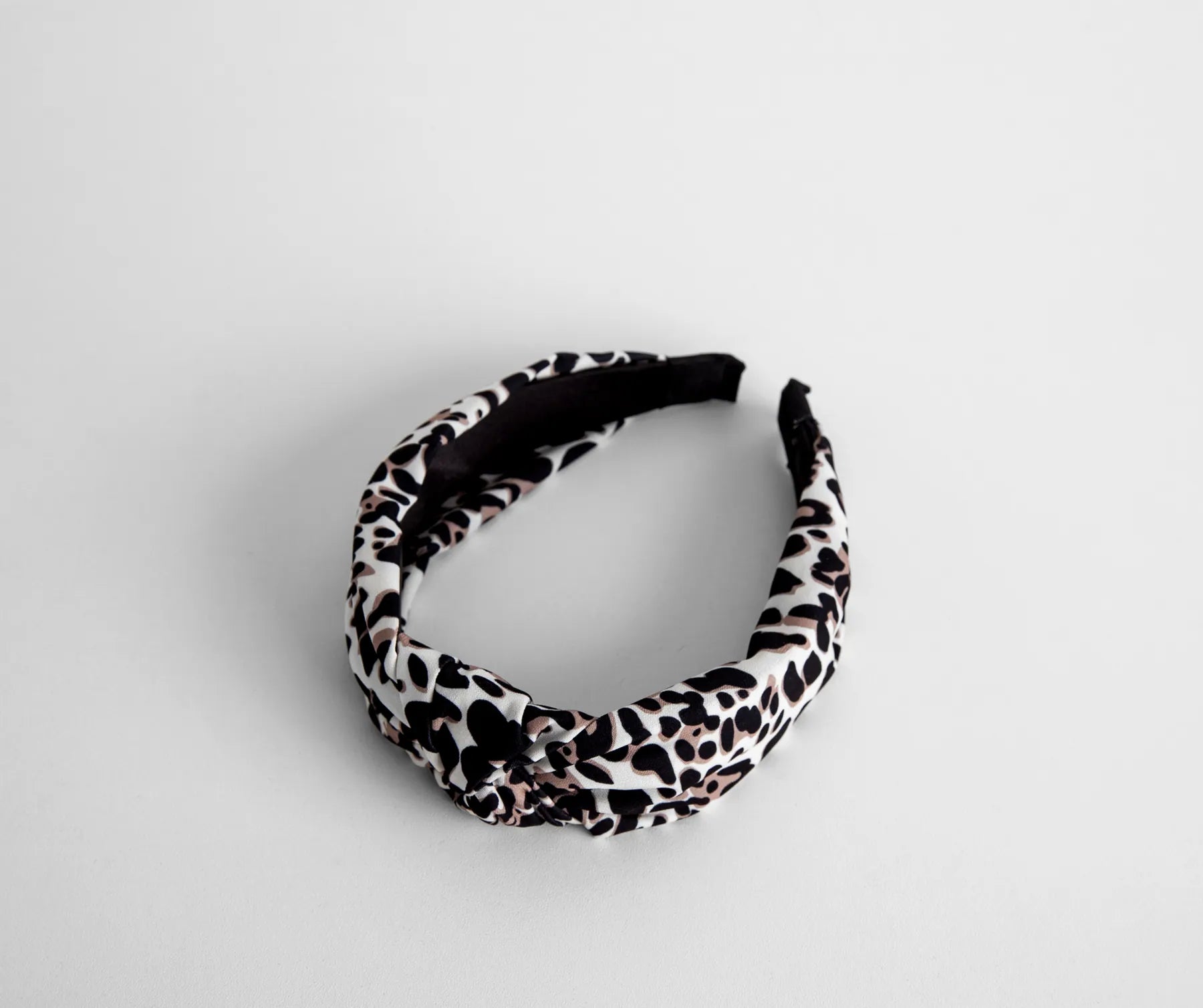 Knotted Leopard Print Headband - Image 3