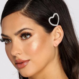 Oh My Heart Rhinestone Barrette
