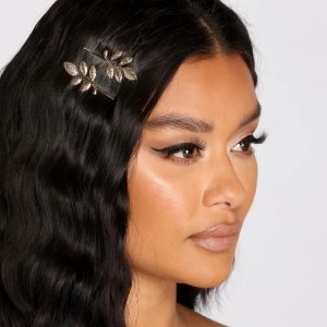 Gold Leaf Bobby Pins 2 Pack