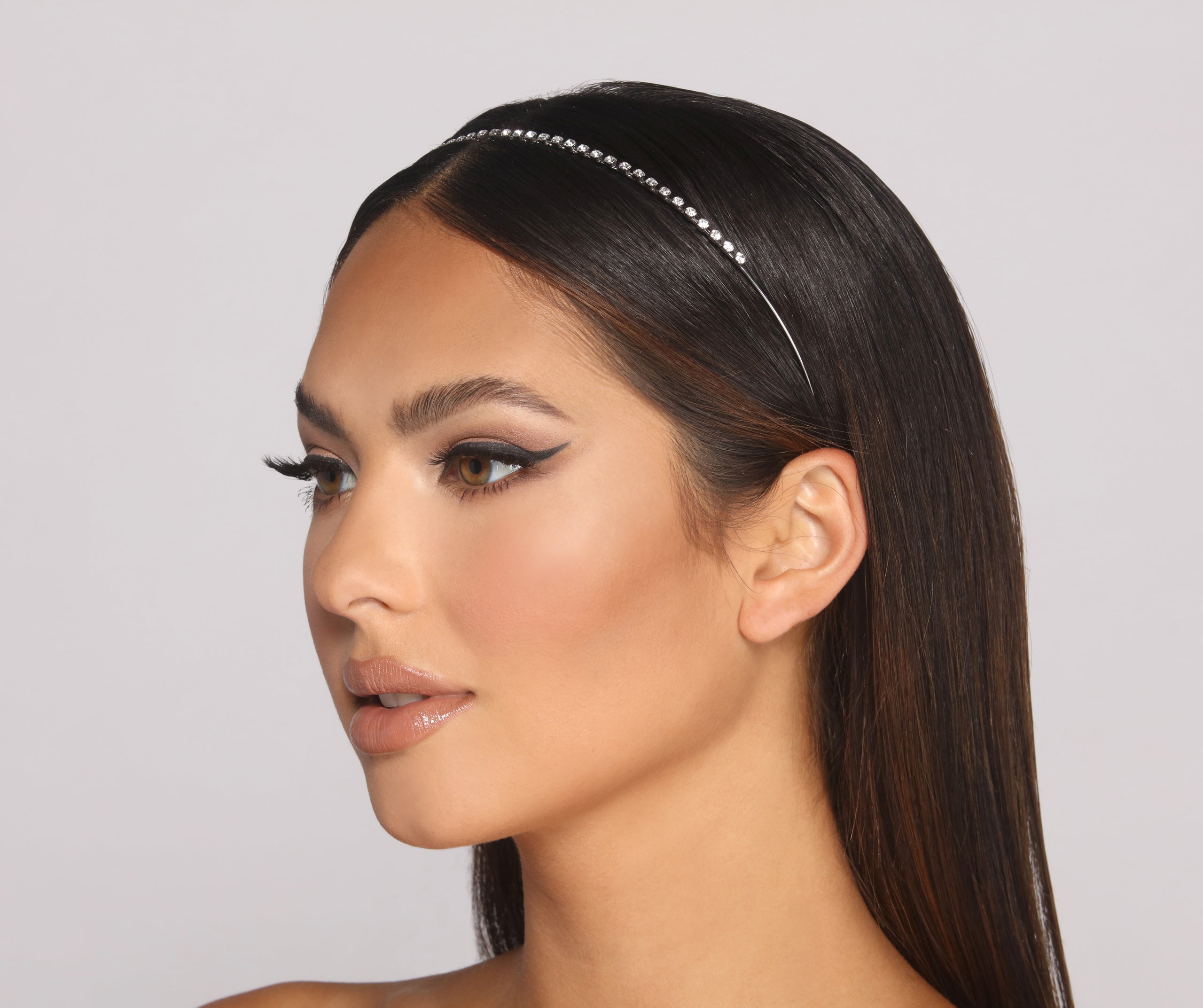 Dainty Mini Rhinestone Headband - Image 3