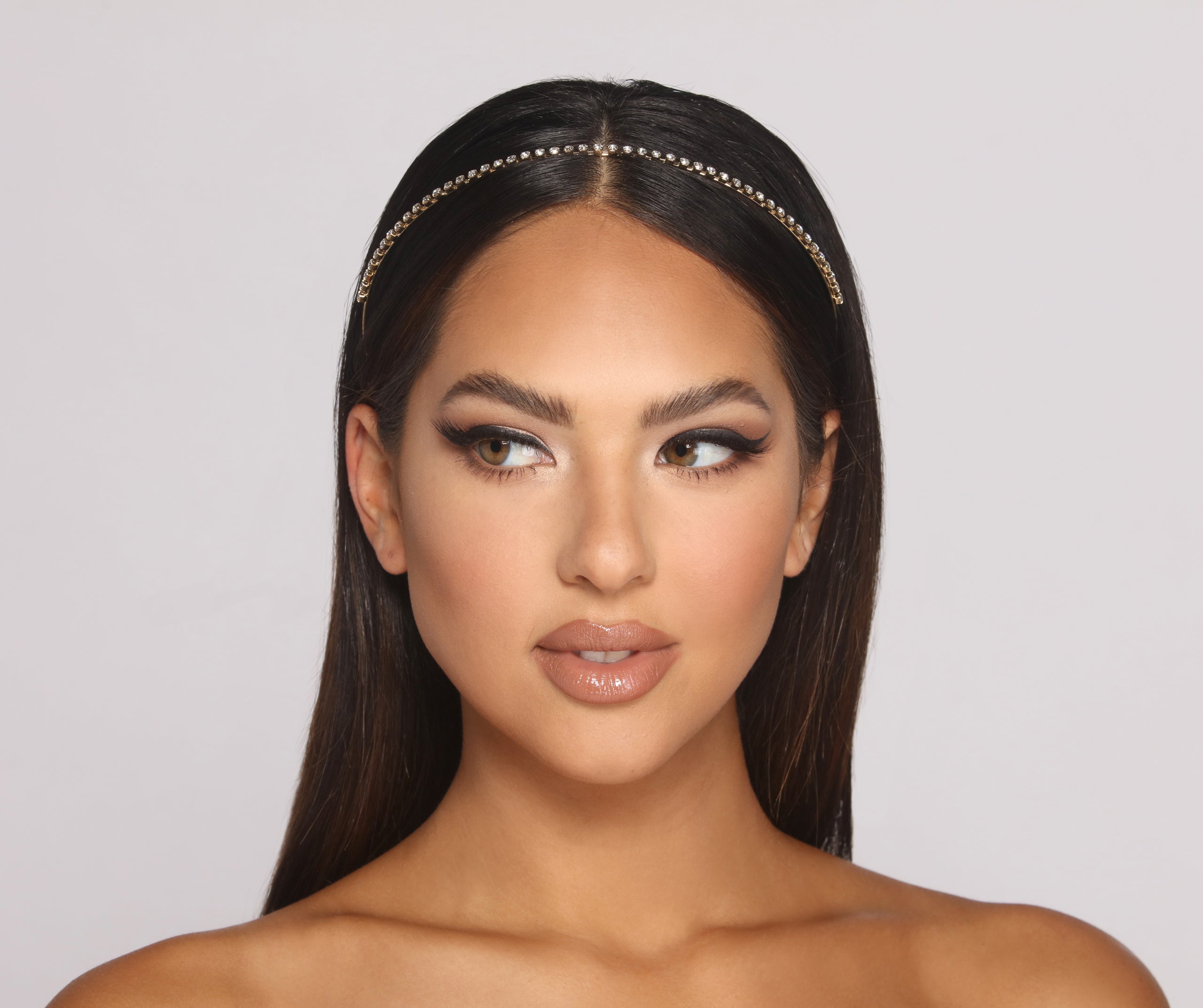 Dainty Mini Rhinestone Headband - Image 2