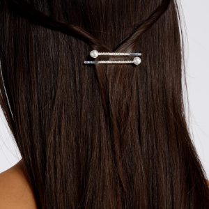 Rhinestones & Pearls Bobby Pins 2 Pack
