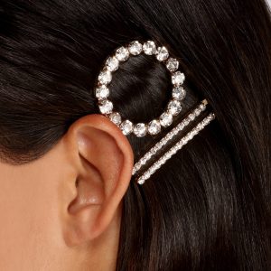 Rhinestone Circle + Bobby Pin 3 Pack