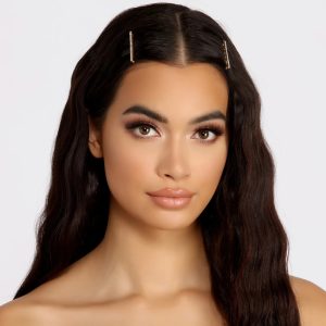 Dainty 2 Pack Rhinestone Bobby Pin Set