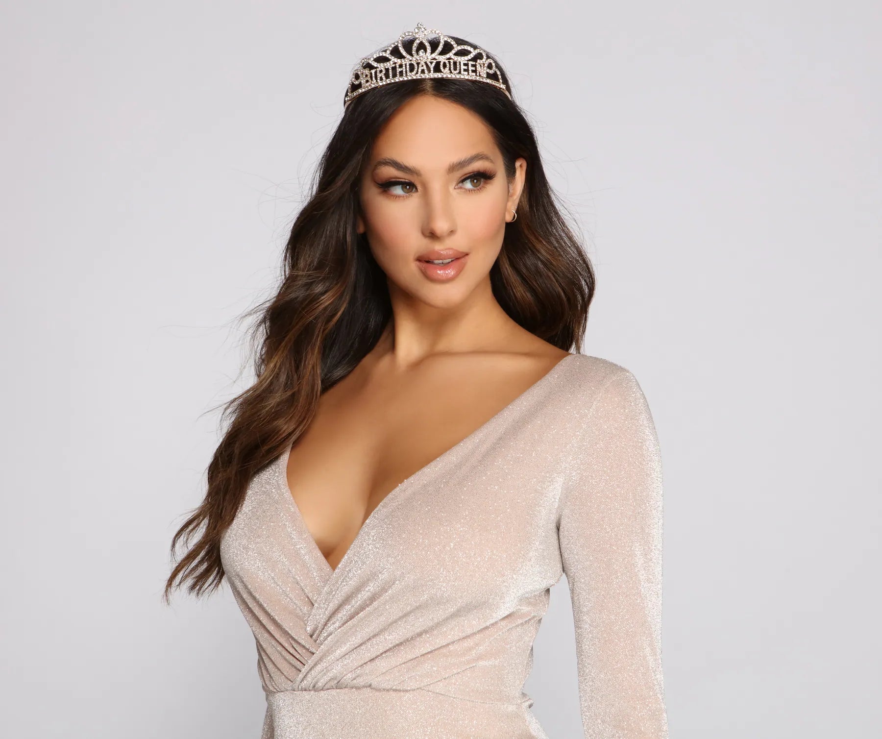 Birthday Queen Rhinestone Tiara - Image 2