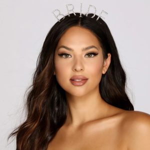 Here's Comes The Bride Rhinestone Headband