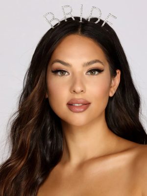 Here's Comes The Bride Rhinestone Headband