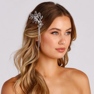 Floral Beauty Rhinestone Hair Comb