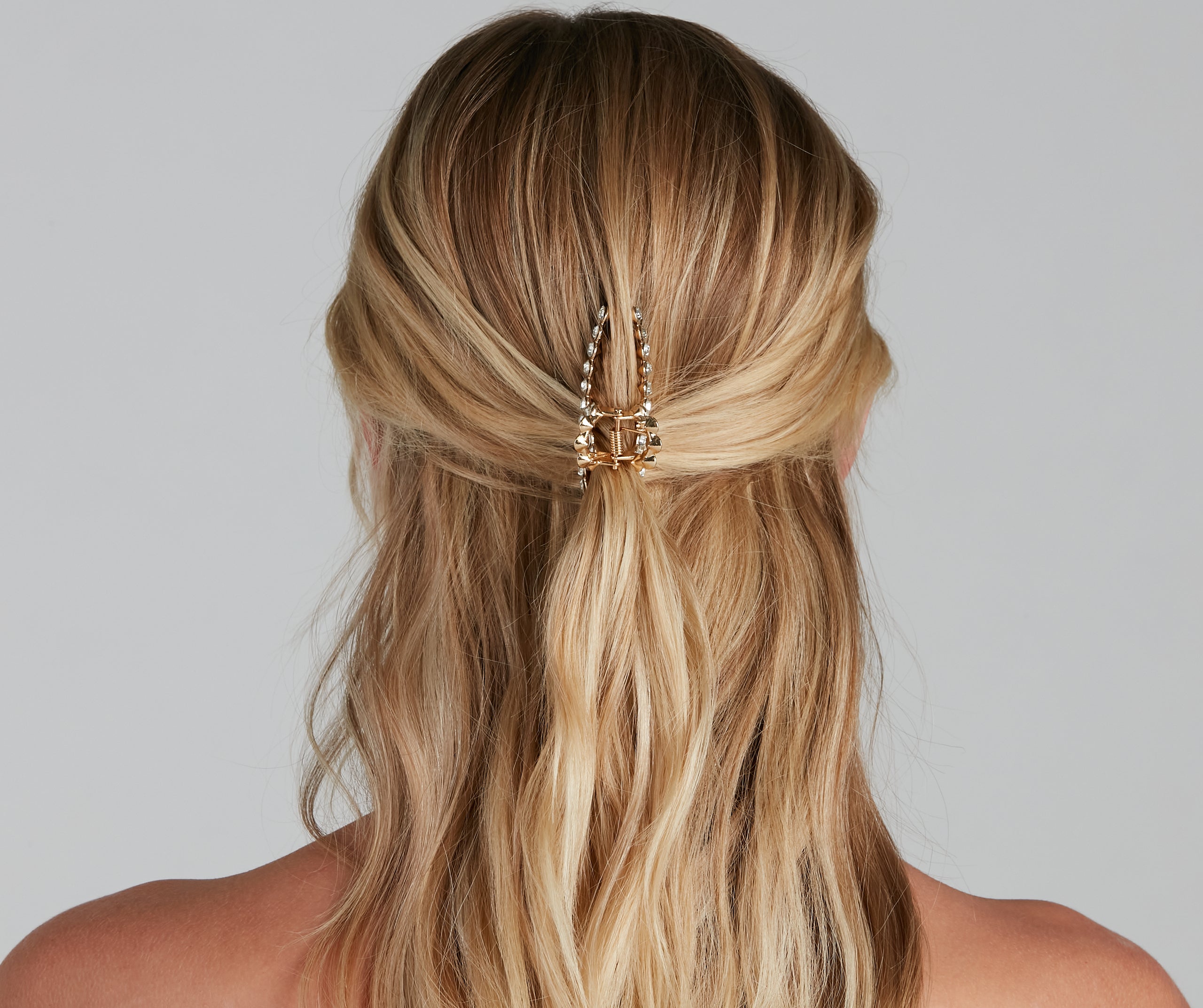 Trendy Sparkle Rhinestone Claw Clips - Image 2