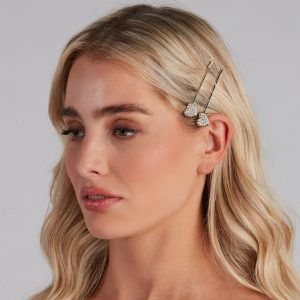 Glam Babe Rhinestone Bobby Pin Five Pack