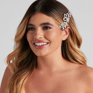 Rhinestone Filigree Hair Comb