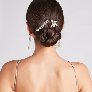 Sparkle With Radiance Rhinestone Hair Pin Set