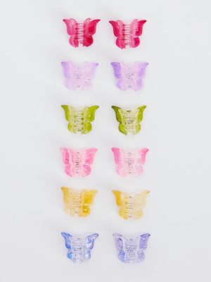 '90s Babe Butterfly Hair Clip Pack
